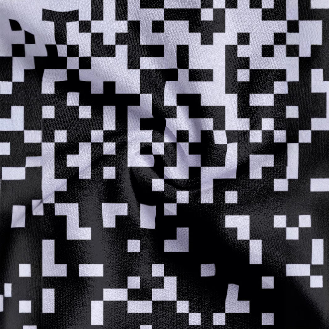 Herren Kurzarm Poloshirt mit kreativem Pixelmuster Aliams