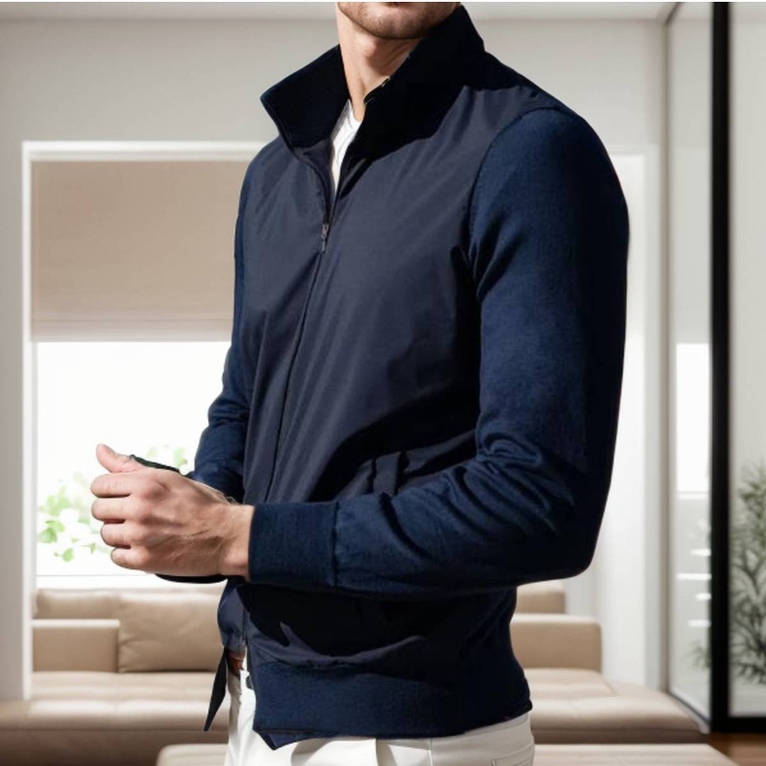 Herren sportliche Übergangsjacke mit komfortablem Stehkragen Aliams