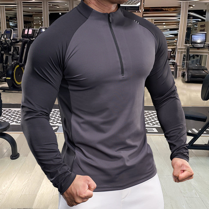 Herren Funktionsshirt mit Half-Zip und Raglanärmeln Aliams