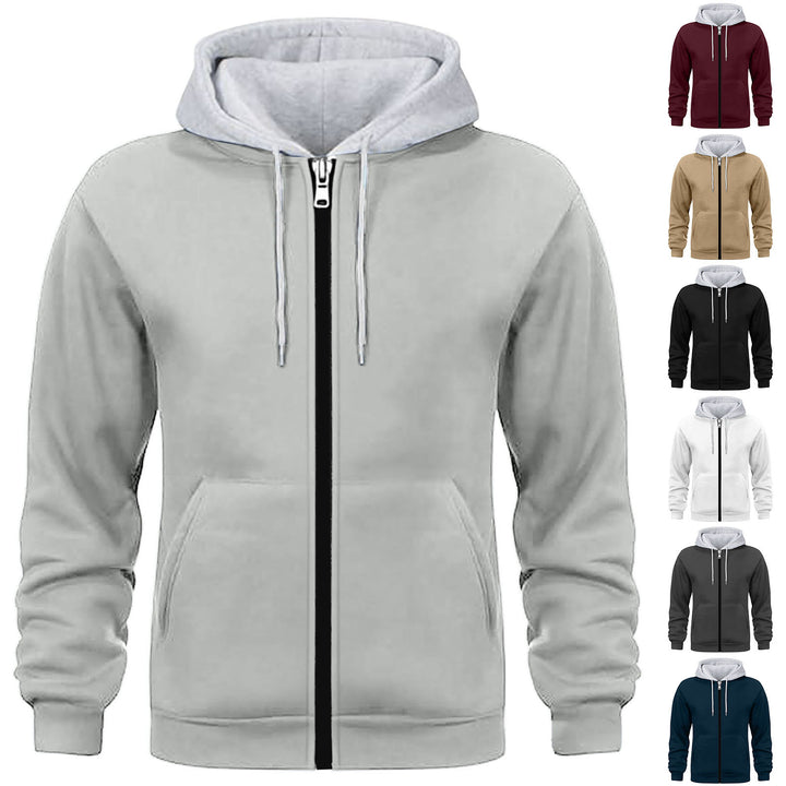 Herren Kapuzenjacke mit doppellagigem Material Aliams