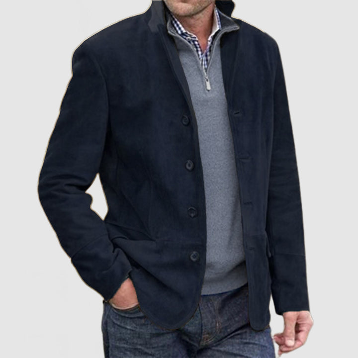 Herren Elegante Wildlederjacke mit modernen Details Aliams