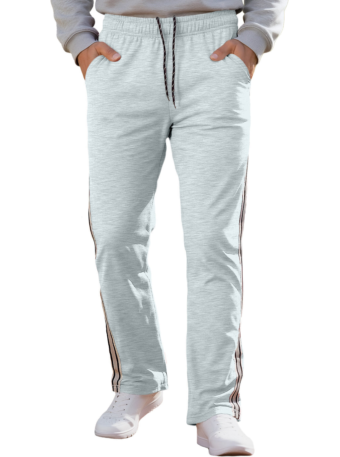 Herren Sportliche Trainingshose mit seitlichen Streifen Aliams