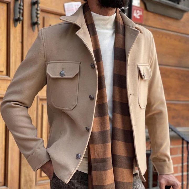 Herren Utility-Jacke mit modernen Taschen und elegantem Schnitt Aliams