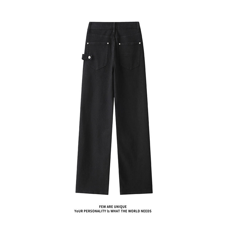 Herren Weitgeschnittene Jeans mit hohem Bund und praktischen Taschen Aliams