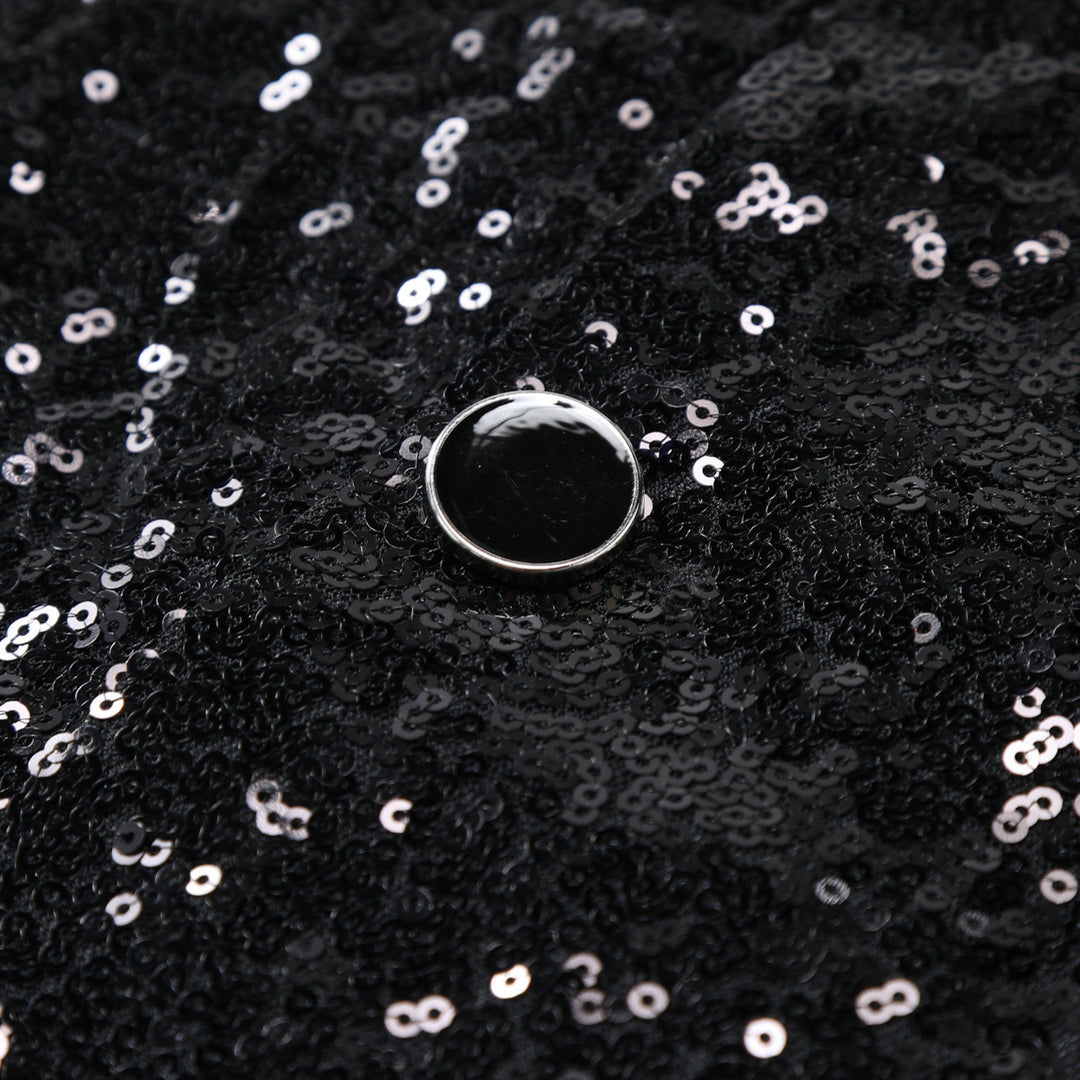 Herren eleganter Pailletten-Westen-Anzug Aliams