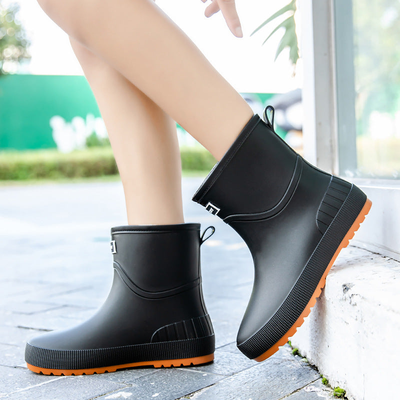 Damen Modische Gummistiefel mit Rutschfester Sohle und Komfort-Innenausstattung Aliams