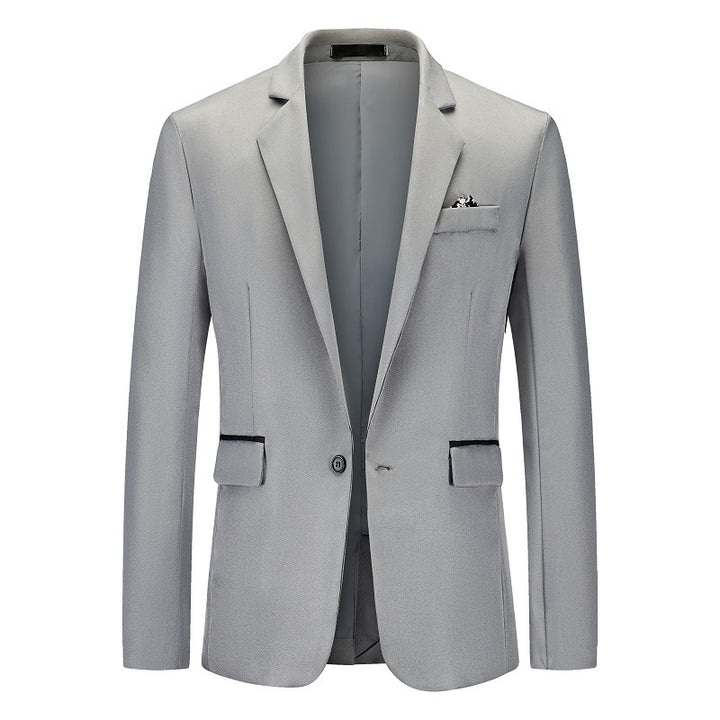 Herren eleganter Blazer mit strukturiertem Design und feinen Details Aliams