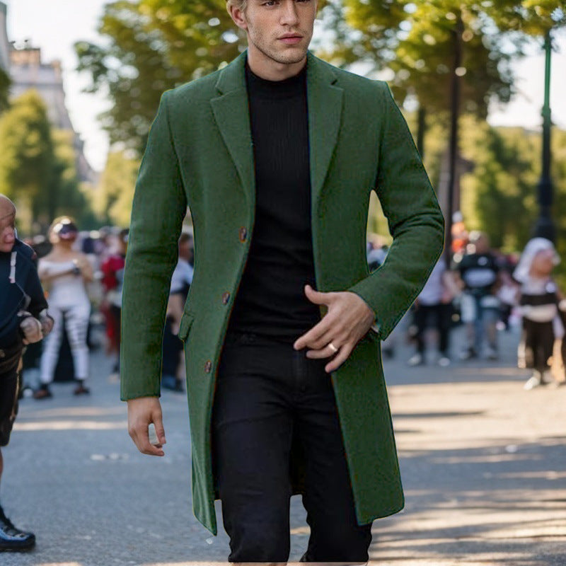 Herren eleganter einfacher Mantel Aliams