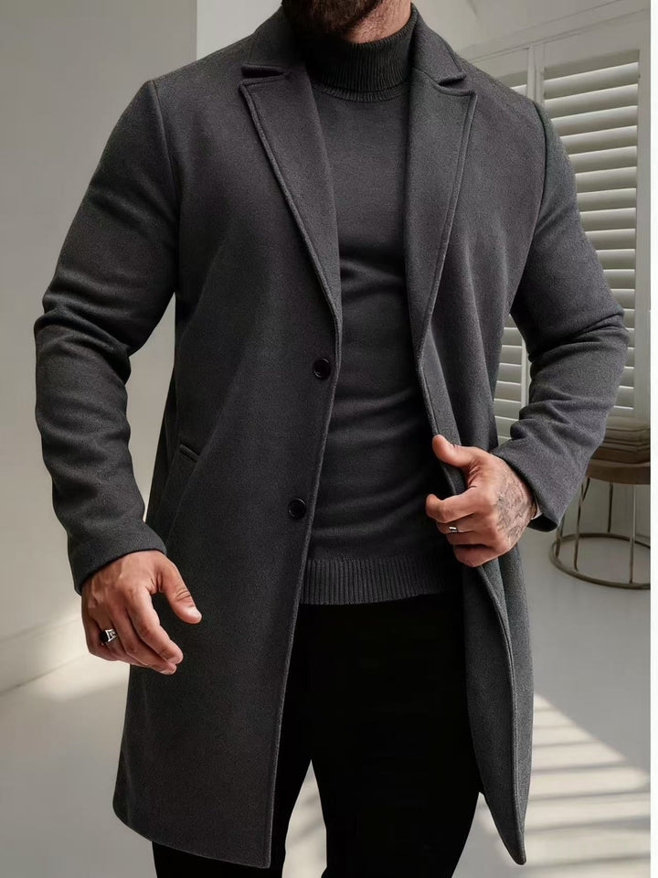 Herren eleganter Wollmantel Aliams