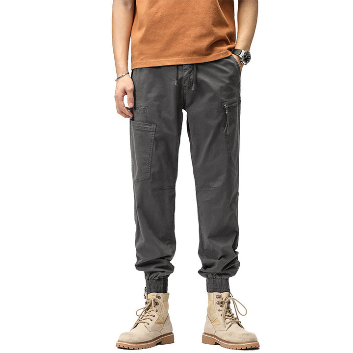 Herren Cargo-Hose mit elastischem Bund und vielseitigen Taschen Aliams