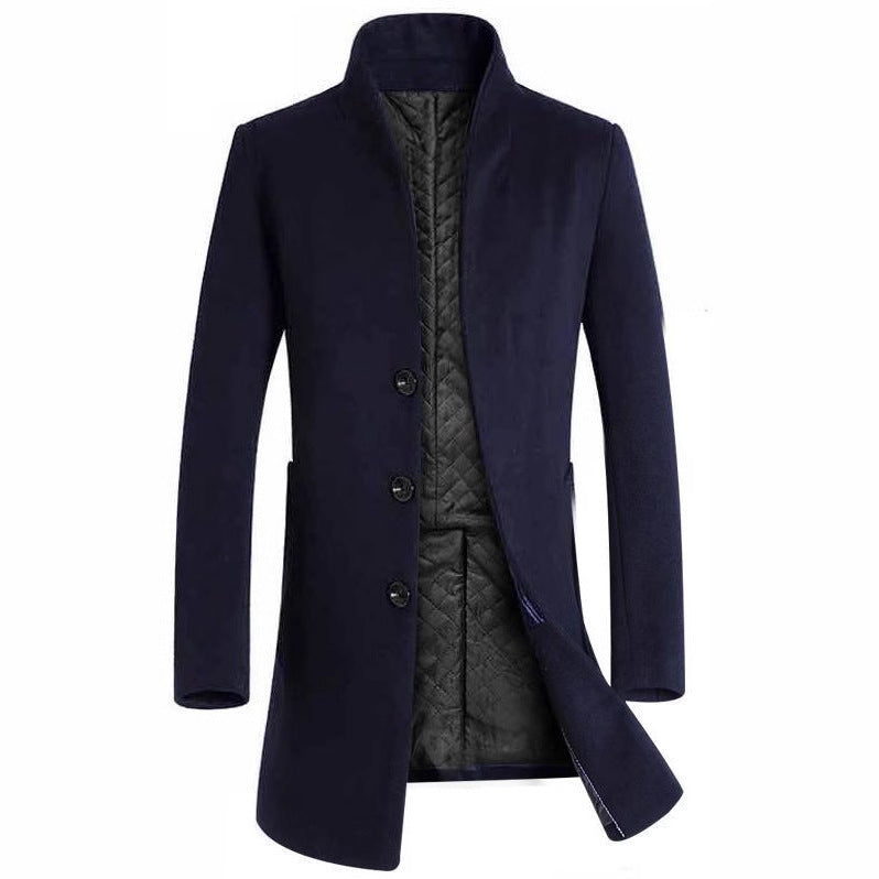 Herren elegante Steppjacke mit hohem Kragen und modischem Schnitt Aliams