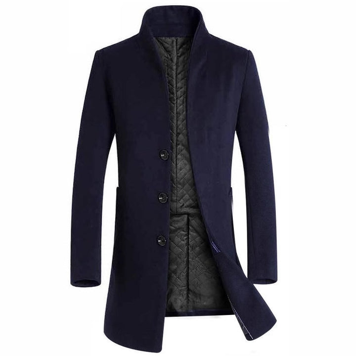 Herren elegante Steppjacke mit hohem Kragen und modischem Schnitt Aliams