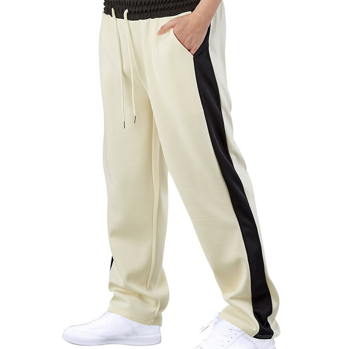 Herren Sportliche Relaxed Fit Jogginghose mit elastischem Bund und seitlichen Taschen Aliams