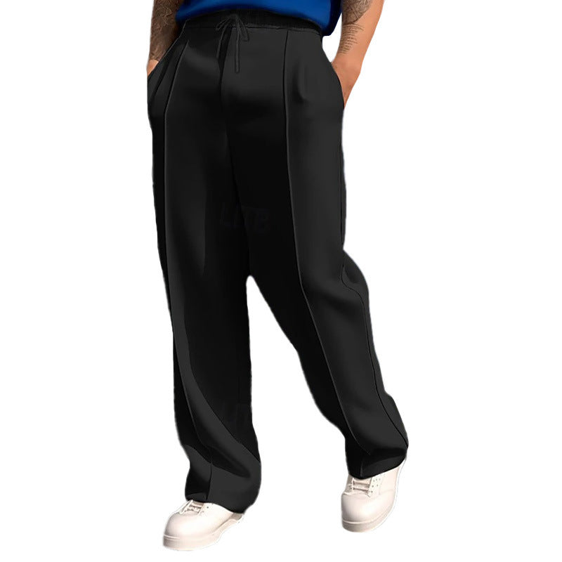 Herren Bequeme Slim-Fit Jogginghose aus hochwertigem Baumwollmix mit seitlichen Kontrasten Aliams