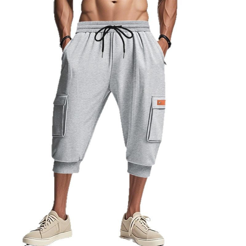 Herren Cargo-Shorts mit praktischen Reißverschlusstaschen und elastischem Bund Aliams