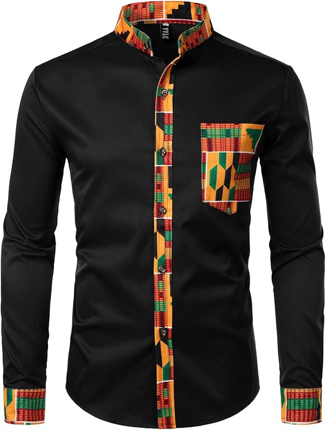 Herren Hemd mit ethnischen Akzenten Aliams
