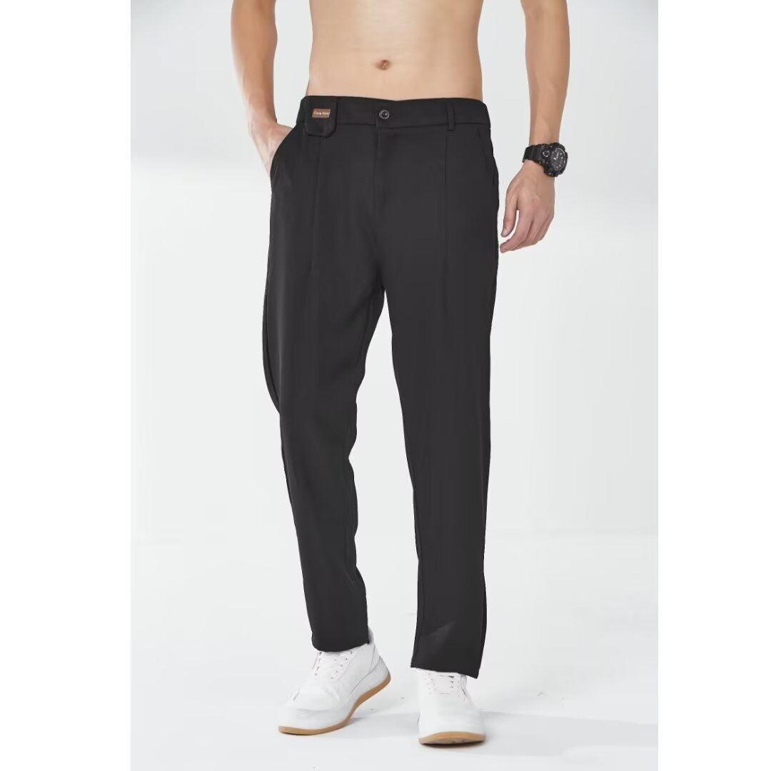 Herren schlanke Chino-Hose mit elegantem Schnitt und atmungsaktivem Material Aliams