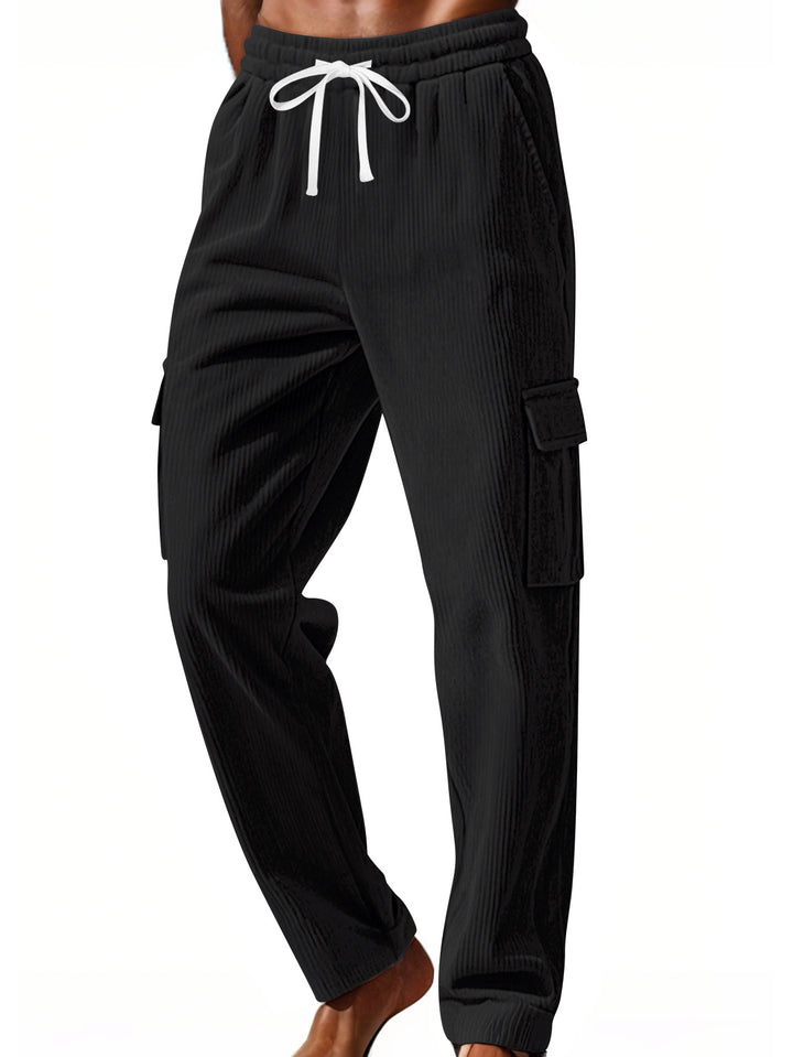 Herren Cargo-Hose mit elastischem Bund und praktischen Taschen Aliams