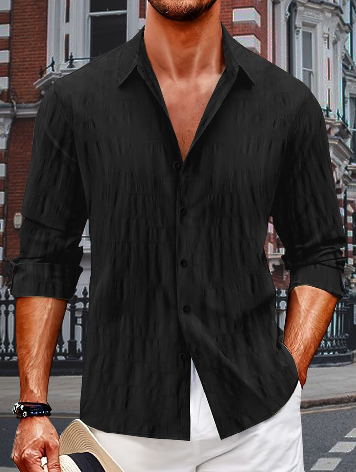 Herren stylische Langarmhemd Aliams