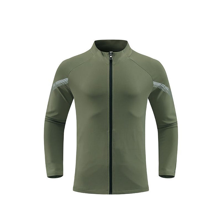 Herren Sportliche Langarmjacke mit funktionalem Reißverschluss Aliams