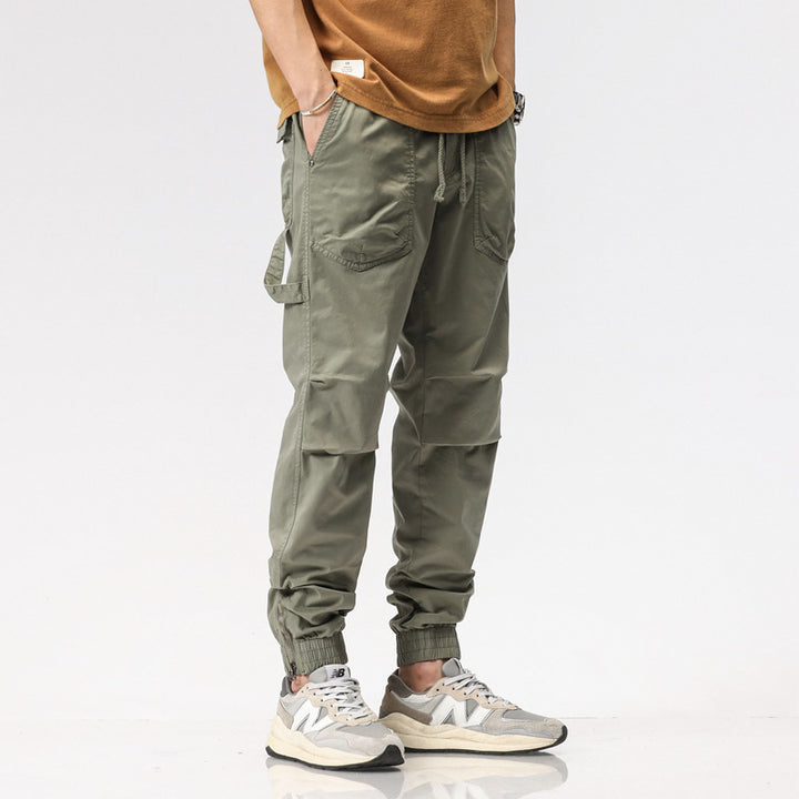 Herren Cargohose mit praktischen Taschen und elastischem Bund Aliams