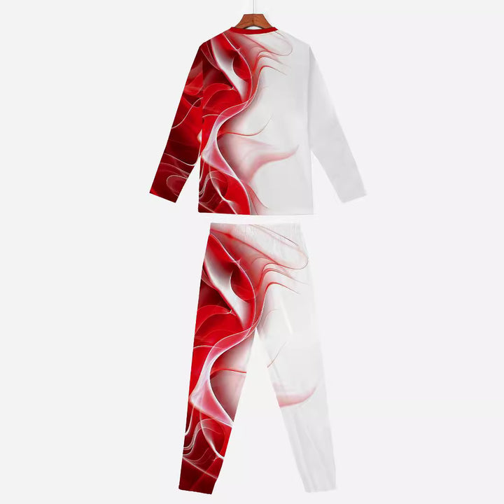 Herren Sportliches Lifestyle-Outfit mit kreativem Muster und bequemer Passform Aliams