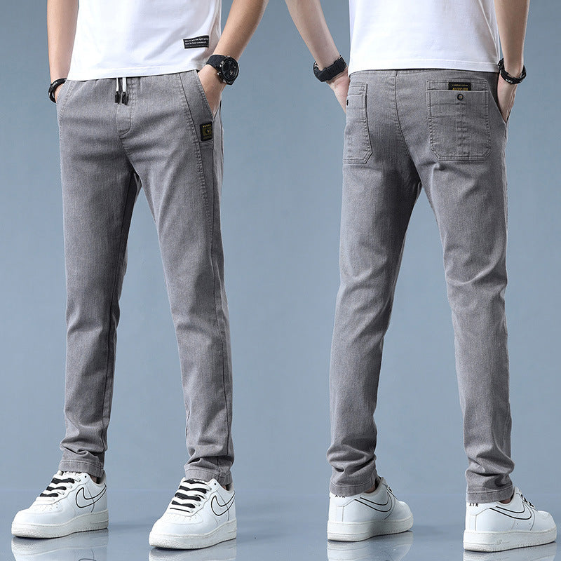 Herren stylische Chino-Hose mit verstellbarem Bund und modernen Details Aliams