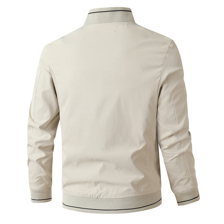 Herren sportliche Übergangsjacke mit modischem Stehkragen Aliams