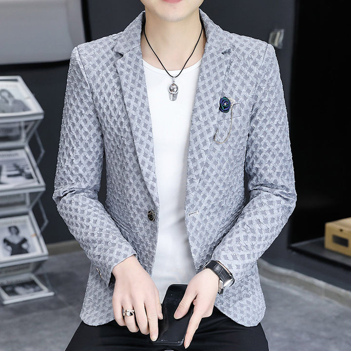 Herren eleganter, strukturierter Blazer Aliams