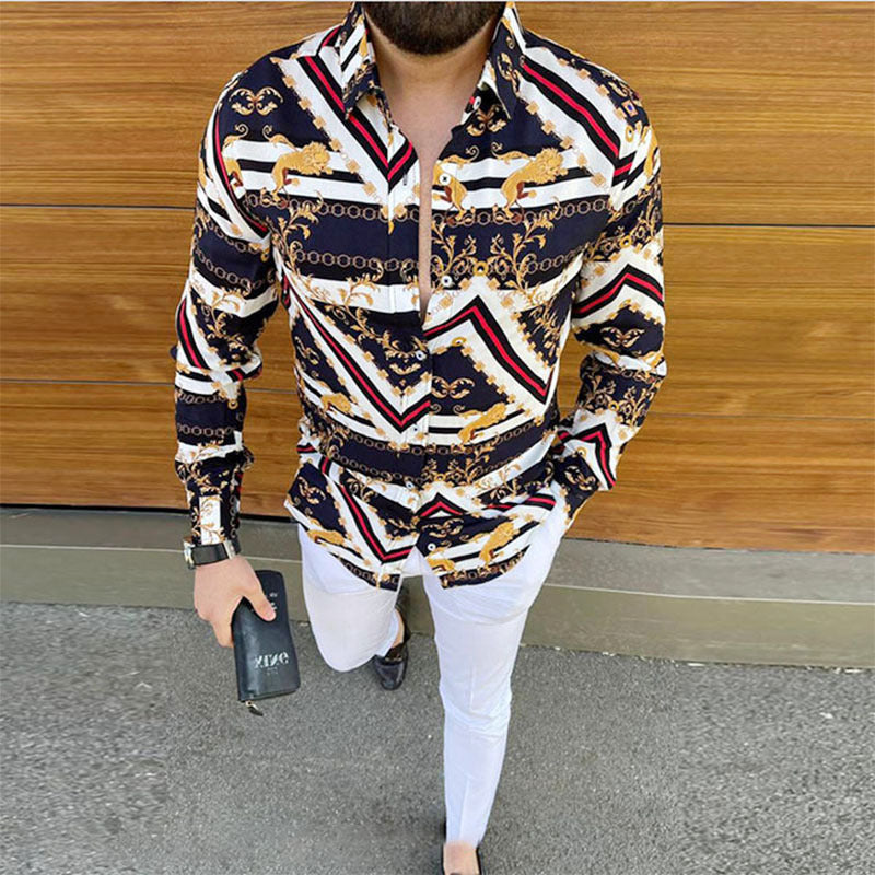 Herren Hemd im modischen Barockdesign Aliams