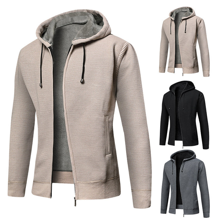 Herren gefütterte Kapuzenjacke mit hohem Komfort und cleverem Design Aliams