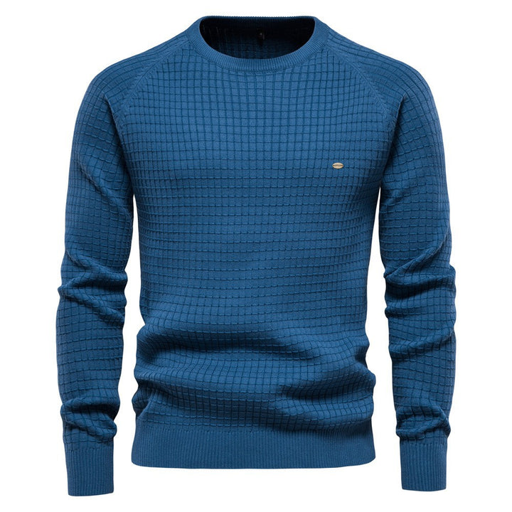 Herren strukturiertes Rundhals Sweatshirt mit modernem Design Aliams
