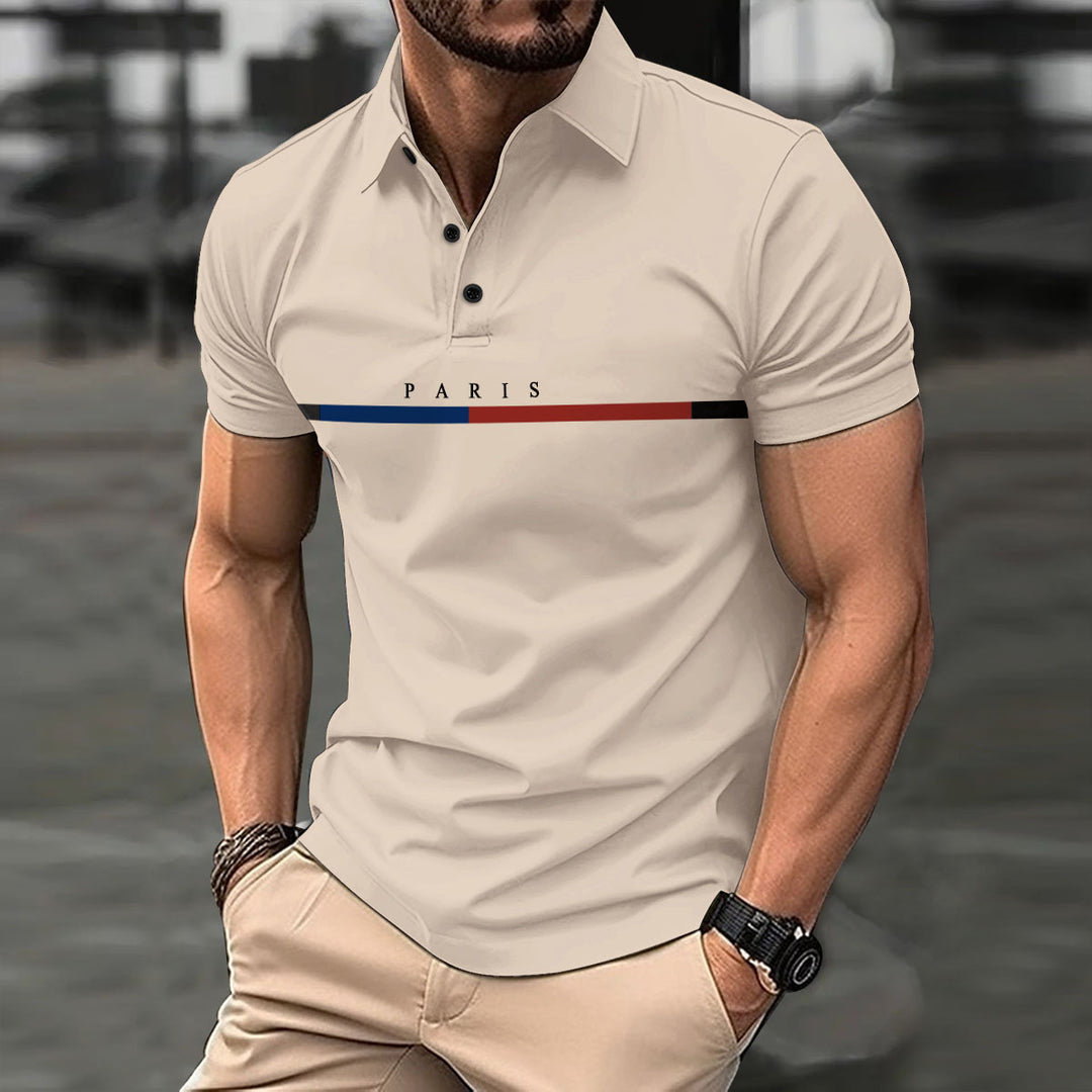 Herren Freizeit Polo Shirt Aliams
