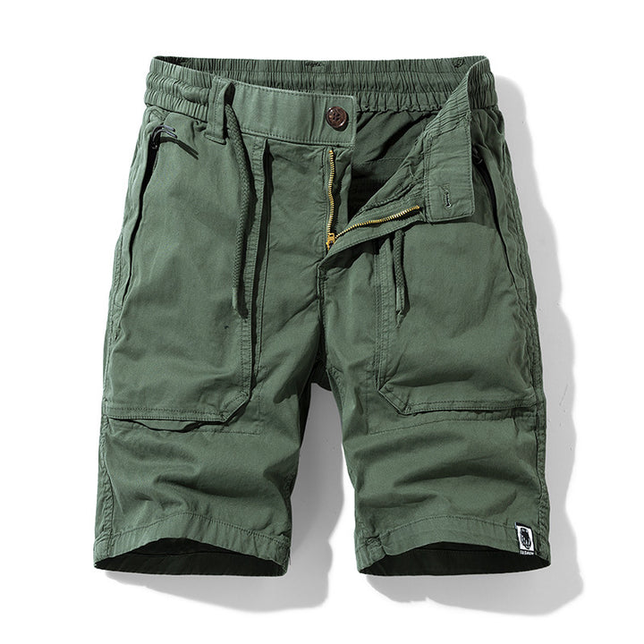 Herren Cargo-Shorts mit elastischem Bund und praktischen Multifunktionstaschen Aliams