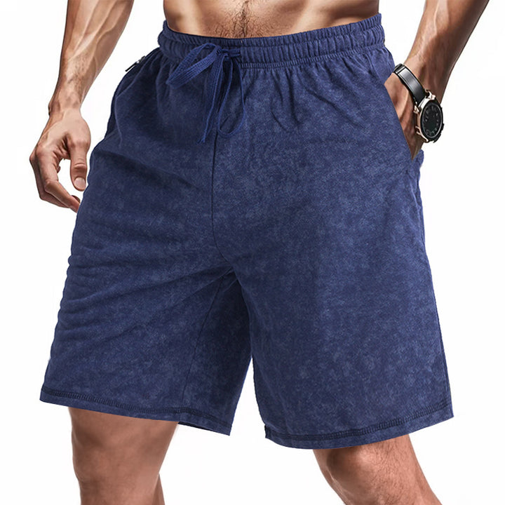 Herren bequeme Freizeit-Shorts aus sanftem Stoff mit verstellbarem Kordelzug Aliams