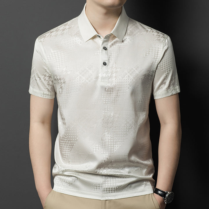 Herren Poloshirt mit strukturiertem Design Aliams