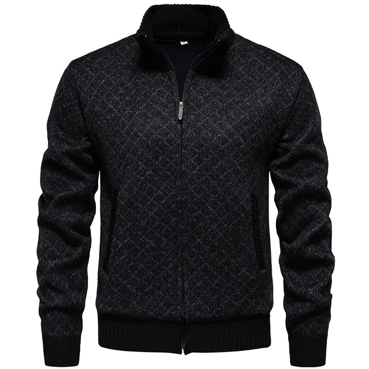 Herren sportliche Strickjacke mit modernem Muster Aliams