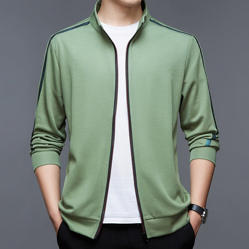 Herren sportliche Jacke mit Stehkragen und atmungsaktiver Funktion Aliams