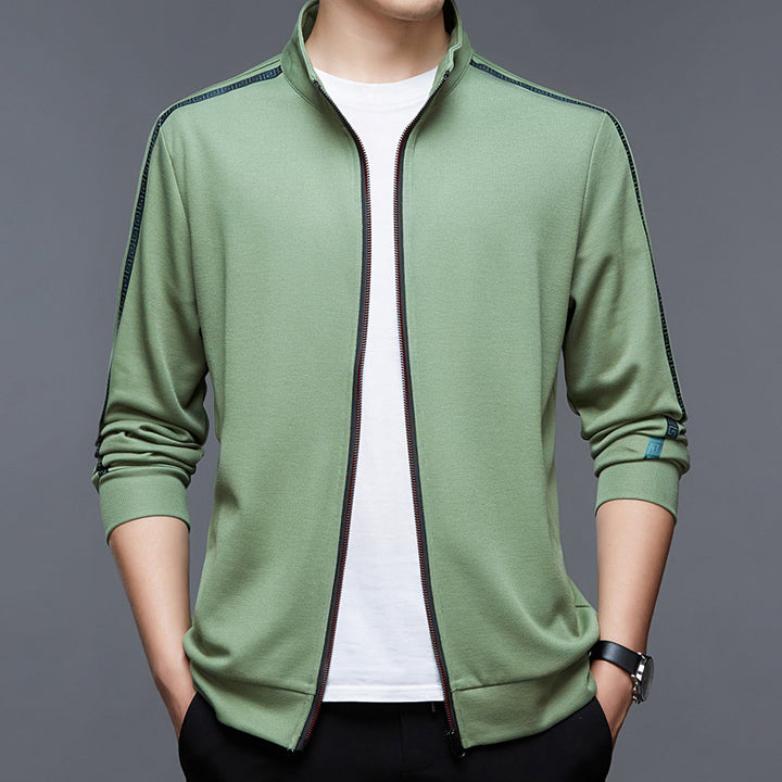 Herren sportliche Jacke mit Stehkragen und atmungsaktiver Funktion Aliams