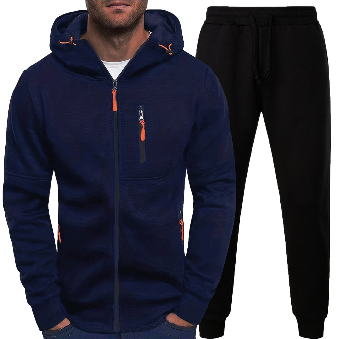 Herren Sportliches Hoodie und Jogginghose Set mit praktischen Taschen Aliams