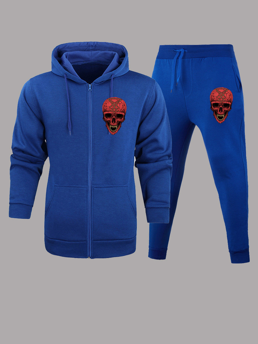 Herren Sportanzug mit detailreichem Totenkopf-Design Aliams