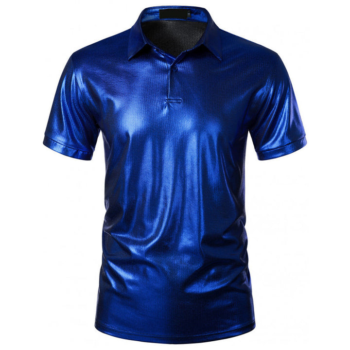 Herren Sport Polo-Shirt mit glänzender Oberfläche und atmungsaktiver Funktionalität Aliams