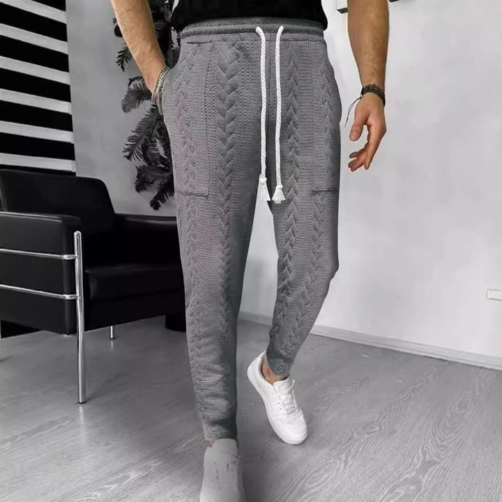Herren Cargo Jogginghose mit elastischem Bund und praktischen Taschen Aliams