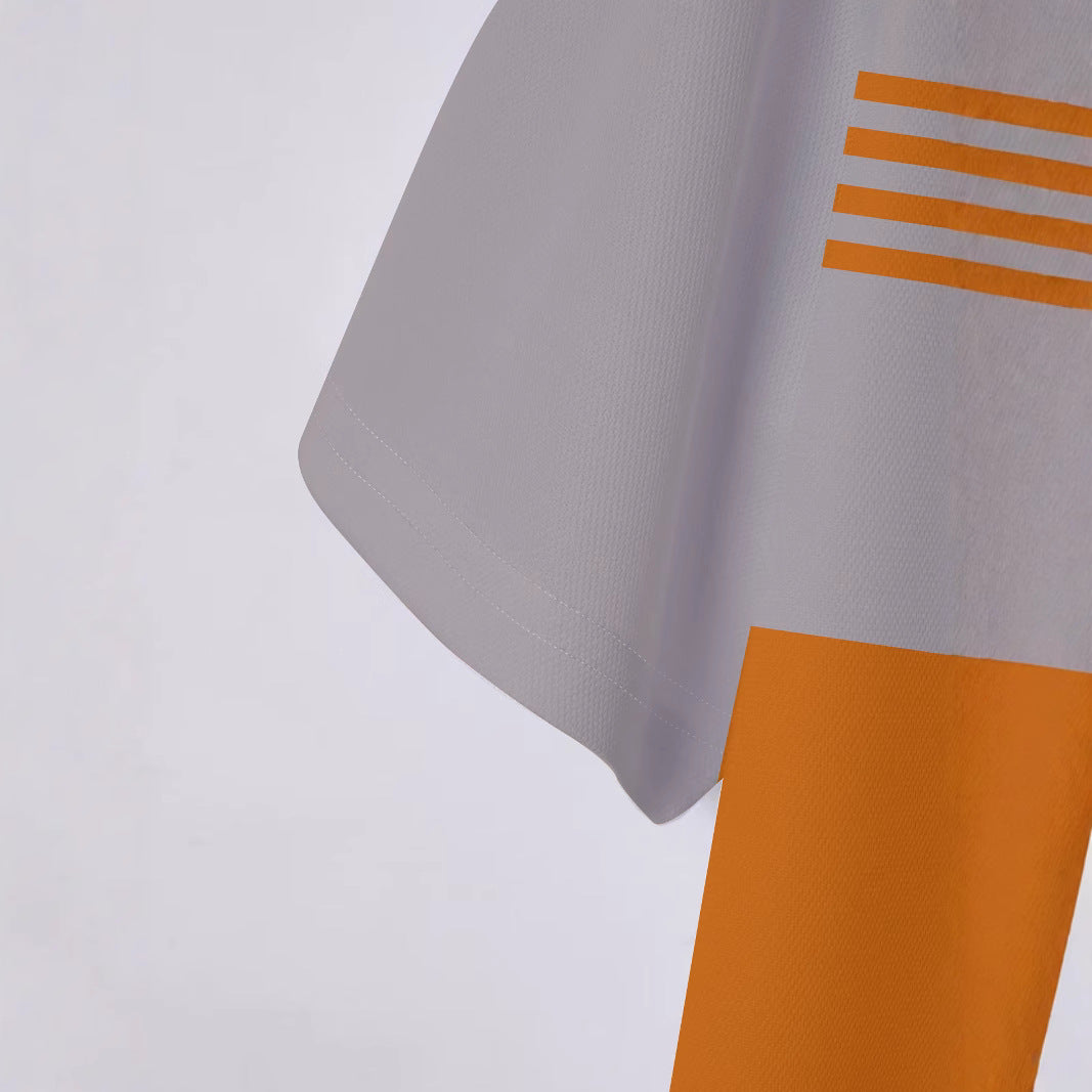 Herren Kurzarm Poloshirt mit stylischem Streifenmuster Aliams