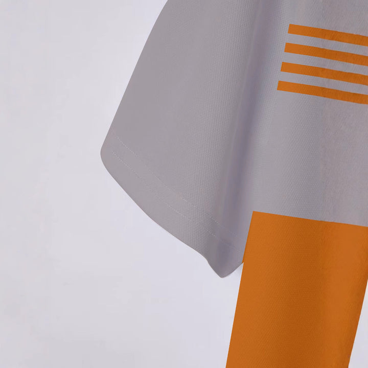 Herren Kurzarm Poloshirt mit stylischem Streifenmuster Aliams