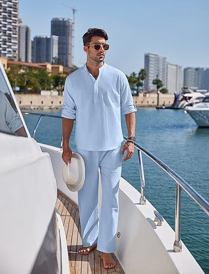 Herren Relaxed Fit Küsten Lounge Set Aliams