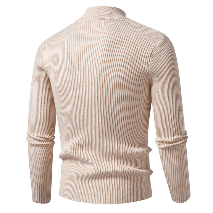Herren Rollkragenpullover mit strukturierter Ripp-Optik Aliams