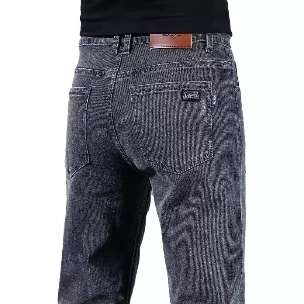 Herren modische Slim-Fit Jeans aus weichem Denim Aliams