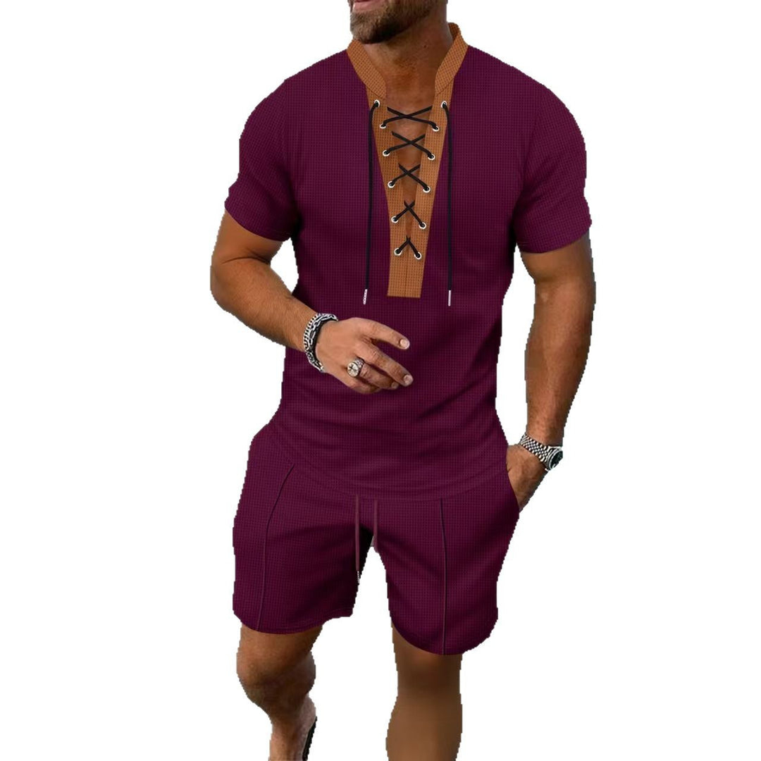 Herren Freizeitoberteil mit Schnürung Aliams