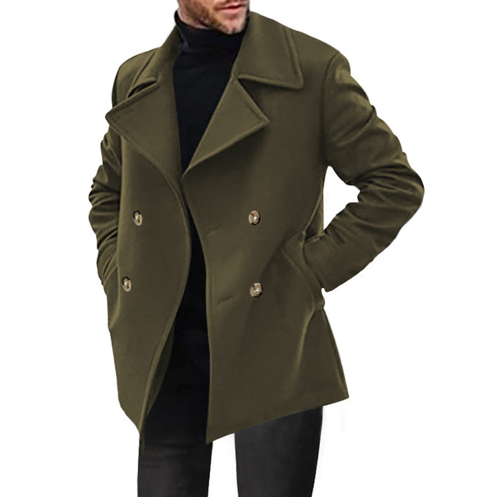 Herren eleganter Peacoat mit doppelter Knopfleiste Aliams